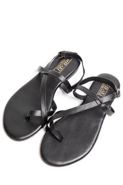 Black Strap Sandals