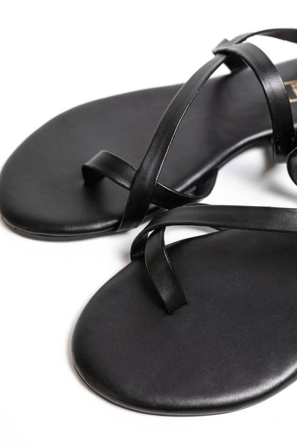 Black Strap Sandals
